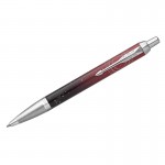 Ручка шариковая "IM Special Edition Edition Portal", корпус-сталь, лак, красный/черный (Parker)