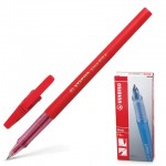 Ручка шариковая "Liner", красный корпус, 0,7мм, красный (Stabilo)