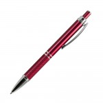 Ручка шариковая "Crocus", аллюминий, корпус-красный лак, хром (Portobello)