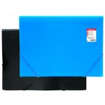 Папка на резинках А4 30мм, 12 отделений, "Standart", пластик, синий (Erich Krause)