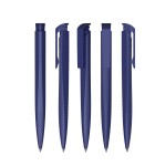 Ручка шариковая "Trias carbon", пластик, темно-синий (Klio-Eterna)