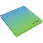 Бумага для заметок с клейким краем 75х75мм, 50л/шт, голубой/зеленый градиент "Radiance"(Berlingo)