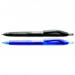 Ручка шариковая автоматическая "X-jet", резиновый упор, 0,7мм, черный (Avantre)