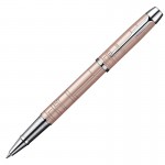 Ручка-роллер "IM Premium Metal Pink CT", корпус-латунь, лак, хром (Parker)