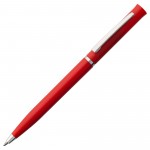 Ручка шариковая одноразовая "Euro Chrome", красный, хром (Open)