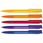 Ручка шариковая одноразовая "Super soft Сlear", прозрачный корпус, фиолетовый (Senator)