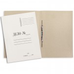Папка-скоросшиватель A4 "Дело", мелованный картон, 400г/м2, белый, 10мм (Эврика)