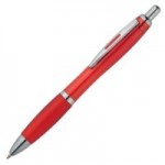 Ручка шариковая "Venus", прозрачный корпус, красный (Open)