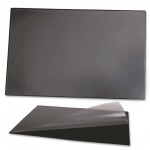 Подкладка на стол 38х59 см, прозрачный верхний лист, черный (ДПС)