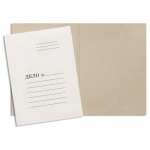 Папка-обложка A4 "Дело", мелованный картон, 280г/м2, белый, 20мм (Эврика)