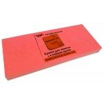 Бумага для заметок с клейким краем 38х51мм, 100л/шт, неон розовый (Workmate)