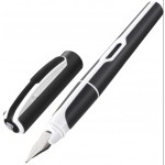 Ручка перьевая "Office Style", корпус-пластик, черный, сталь, синий картридж, М (Pelikan)