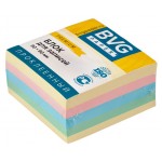 Блок бумаги для записей 90х90х45мм, цветной, проклеенный (BVG)