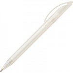 Ручка шариковая "DS3 TFF", прозрачный корпус, белый (Prodir)