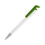 Ручка шариковая "Chuck", белый, зеленый клип (CPen)