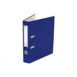 Папка-регистратор А4 50мм, карман, PP, металлический кант, синяя (Workmate)