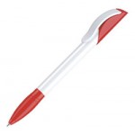 Ручка шариковая "Hattrix Basic", белый/красный (Senator)
