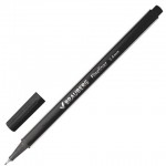 Ручка капиллярная одноразовая "Aero", черный, 0,4мм, черный (Brauberg)