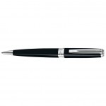 Ручка шариковая "Exception Slim Black Lacquer ST", корпус-латунь, лак, серебро (Waterman)