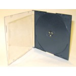 Коробка для CD Box Slim, пластик, черный