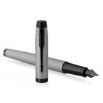 Ручка перьевая "IM Achromatic F317", корпус-нерж. сталь, серый матовый F (Parker)