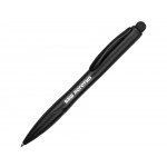 Ручка шариковая "Light", корпус-черный, металл, пластик, стилус, белая подсветка