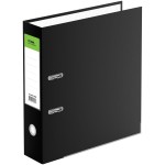 Папка-регистратор А4 80мм, "Эксперт", карман, бумага/бумвинил, металлический кант, черный (Стамм)