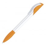 Ручка шариковая "Hattrix Basic", белый/оранжевый (Senator)