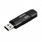 Флешка 16Gb USB 2.0 "Clue", черный (SmartBuy)