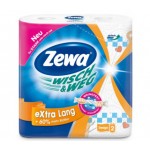 Полотенца бумажные в рулоне "Wisch&Weg", 2-слойные, 2 рул/уп (Zewa )