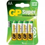 Батарейка АА Alkaline "Super" LR6 , 1.5 v, 15A (GP)