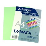 Бумага цветная А4 "Пастель", зеленый, 70г/м2, 20л/п (Alingar)
