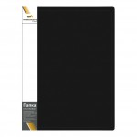 Папка с  80 файлами А4, карман, черная, 0,6мм (Workmate)