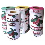 Полотенца бумажные в рулоне, 1-слойные, на втулке, тиснение,  белые (Berry)