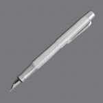 Ручка перьевая "Maxima", корпус-серебро 925, лак, гравировка "Глубокая линия", M (Markus Wilk)