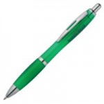 Ручка шариковая "Venus", прозрачный корпус, зеленый (Open)