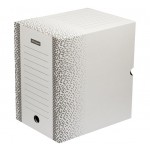 Короб архивный 320х260х200мм "Standard", клапан, микрогофрокартон, белый (OfficeSpace)