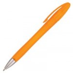 Ручка шариковая "Moon", прозрачный корпус, оранжевый (Open)