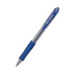Ручка шариковая автоматическая "Laknock", резиновый упор, 0,7, синий (UNI Mitsubishi pencil)