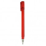 Ручка шариковая "Тетра", прозрачный корпус, красный