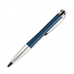 Ручка шариковая "Megapolis", латунь, корпус-синий мат.лак, мат.хром (Portobello)