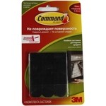 Настенные застежки Command, для картин, среднии, черные, 4 шт/уп (3M)