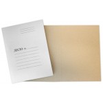 Папка-обложка A4 "Дело", мелованный картон, 260г/м2, белый, 20мм (Эврика)