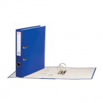 Папка-регистратор А4 50мм, карман, пвх/бумага, металлический кант, синий (Brauberg)