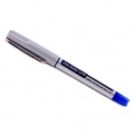 Ручка-роллер одноразовая "Zeb-Roller BE-&DX5", серый, игольчатый, 0,5мм, синий (Zebra)