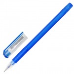 Ручка гелевая "Option", тонированный, игольчатый, 0,6мм, синий (Brauberg)