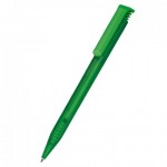 Ручка шариковая одноразовая "Super Hit Icy", прозрачный корпус, зеленый (Senator)