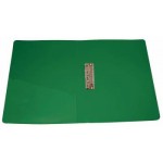Папка с боковым зажимом А4 16мм, торцевой и внутренний карман, пластик, зеленый, 0,7мм (Бюрократ)