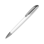 Ручка шариковая "Monica", пластик/металл, белый, хром (CPen)