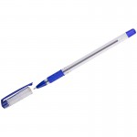 Ручка шариковая "School", масляная, резиновый упор, 1мм, синий (OfficeSpace)